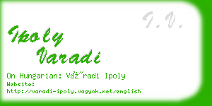 ipoly varadi business card